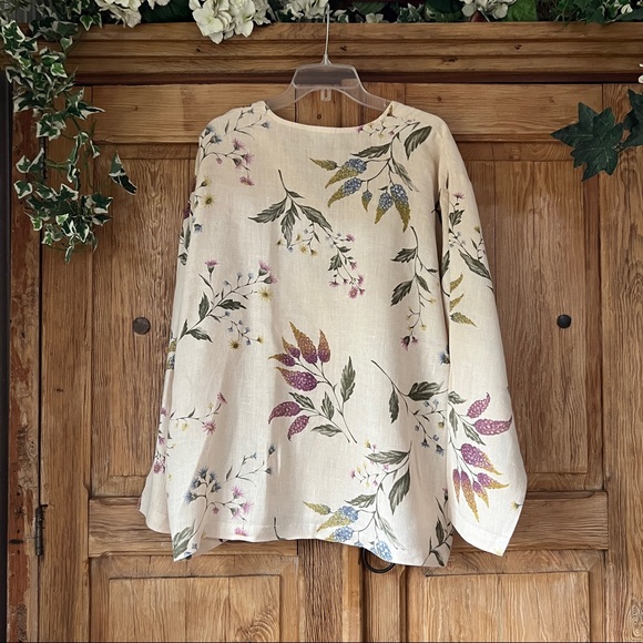 🌷Hot Cotton linen jacket abalone buttons - Picture 3 of 8